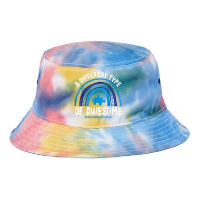 A Different Type Of Awesome Autism Awareness Tie Dye Newport Bucket Hat