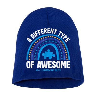 A Different Type Of Awesome Autism Awareness Short Acrylic Beanie