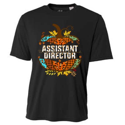 Assistant Director Thankful Grateful Blessed Fall Pumpkin Cooling Performance Crew T-Shirt