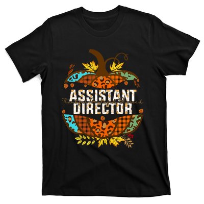 Assistant Director Thankful Grateful Blessed Fall Pumpkin T-Shirt