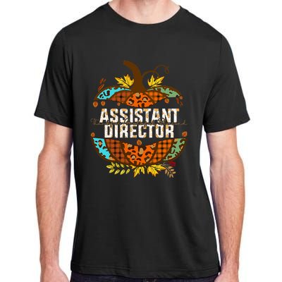 Assistant Director Thankful Grateful Blessed Fall Pumpkin Adult ChromaSoft Performance T-Shirt