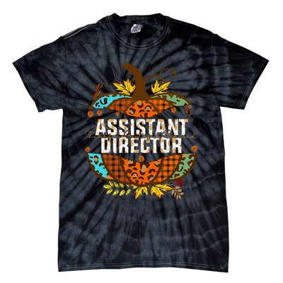 Assistant Director Thankful Grateful Blessed Fall Pumpkin Tie-Dye T-Shirt