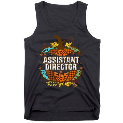 Assistant Director Thankful Grateful Blessed Fall Pumpkin Tank Top