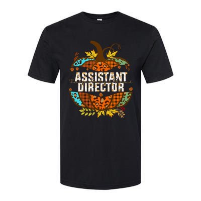 Assistant Director Thankful Grateful Blessed Fall Pumpkin Softstyle CVC T-Shirt