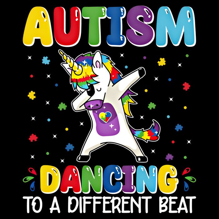 Autism Dancing To A Different Beat Dubbing Unicorn Autism Gift Impact Tech Backpack