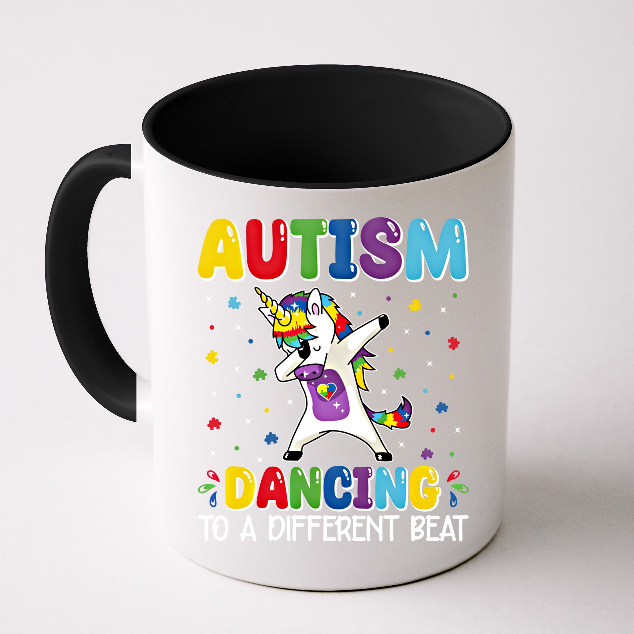 Autism Dancing To A Different Beat Dubbing Unicorn Autism Gift Mug