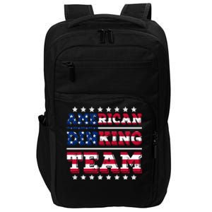 American Dinking Team Dink Pickleball Lovers Us Flag Gift Impact Tech Backpack