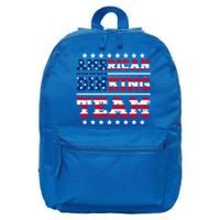 American Dinking Team Dink Pickleball Lovers Us Flag Gift 16 in Basic Backpack