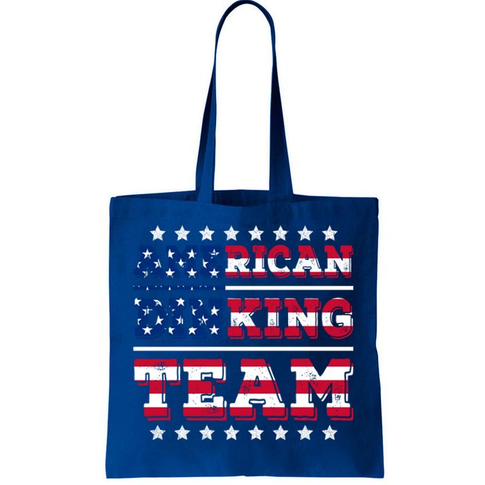 American Dinking Team Dink Pickleball Lovers Us Flag Gift Tote Bag