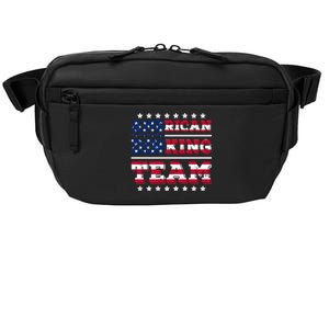 American Dinking Team Dink Pickleball Lovers Us Flag Gift Crossbody Pack