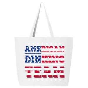 American Dinking Team Dink Pickleball Lovers Us Flag Gift 25L Jumbo Tote