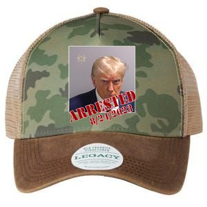 Arrested Donald Trump Mugshot Legacy Tie Dye Trucker Hat