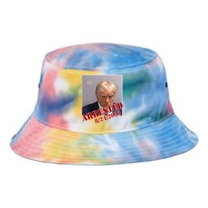 Arrested Donald Trump Mugshot Tie Dye Newport Bucket Hat