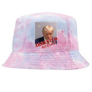 Arrested Donald Trump Mugshot Tie-Dyed Bucket Hat