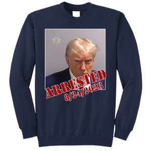 Arrested Donald Trump Mugshot Tall Sweatshirt