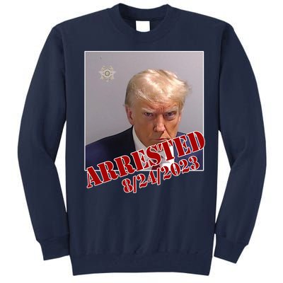 Arrested Donald Trump Mugshot Tall Sweatshirt