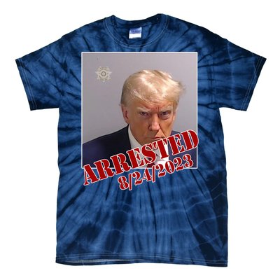 Arrested Donald Trump Mugshot Tie-Dye T-Shirt