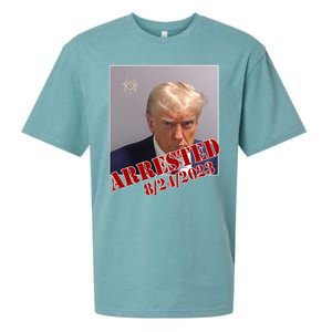 Arrested Donald Trump Mugshot Sueded Cloud Jersey T-Shirt