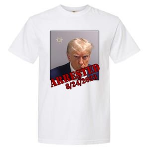 Arrested Donald Trump Mugshot Garment-Dyed Heavyweight T-Shirt