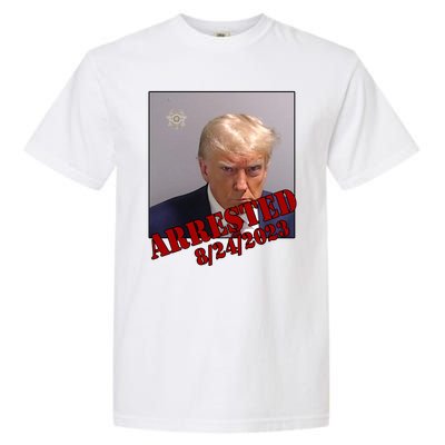 Arrested Donald Trump Mugshot Garment-Dyed Heavyweight T-Shirt