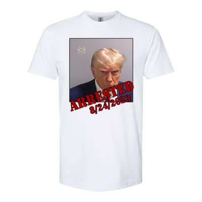 Arrested Donald Trump Mugshot Softstyle® CVC T-Shirt