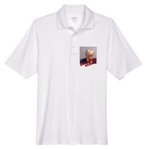 Arrested Donald Trump Mugshot Men's Origin Performance Pique Polo