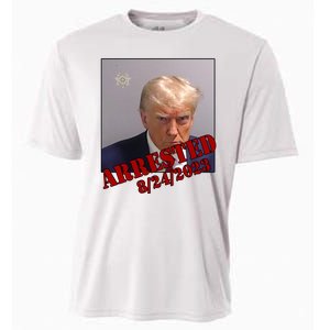 Arrested Donald Trump Mugshot Cooling Performance Crew T-Shirt