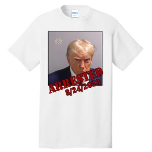 Arrested Donald Trump Mugshot Tall T-Shirt