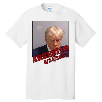 Arrested Donald Trump Mugshot Tall T-Shirt