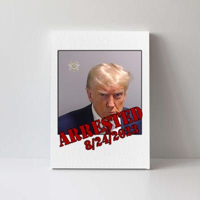 Arrested Donald Trump Mugshot Canvas