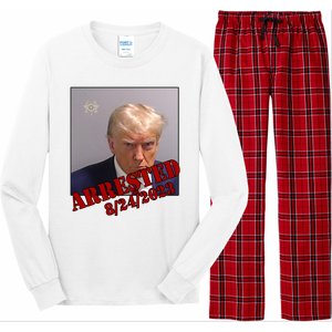 Arrested Donald Trump Mugshot Long Sleeve Pajama Set