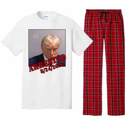 Arrested Donald Trump Mugshot Pajama Set