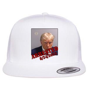 Arrested Donald Trump Mugshot Flat Bill Trucker Hat