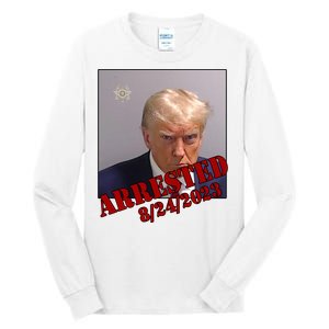 Arrested Donald Trump Mugshot Tall Long Sleeve T-Shirt