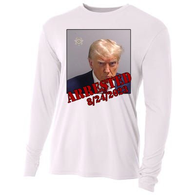 Arrested Donald Trump Mugshot Cooling Performance Long Sleeve Crew