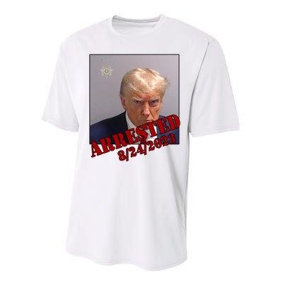 Arrested Donald Trump Mugshot Performance Sprint T-Shirt