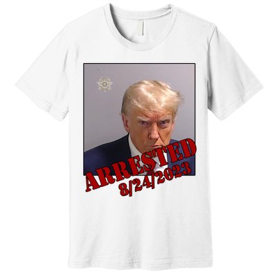 Arrested Donald Trump Mugshot Premium T-Shirt