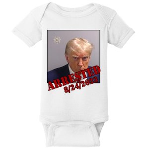 Arrested Donald Trump Mugshot Baby Bodysuit