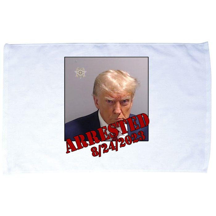 Arrested Donald Trump Mugshot Microfiber Hand Towel