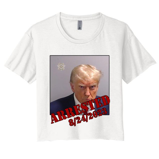 Arrested Donald Trump Mugshot Crop Top