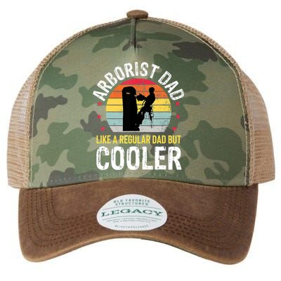 Arborist Dad Tree Climber Funny Arborist Father Legacy Tie Dye Trucker Hat