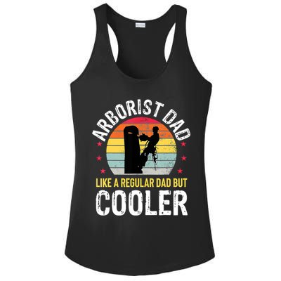 Arborist Dad Tree Climber Funny Arborist Father Ladies PosiCharge Competitor Racerback Tank