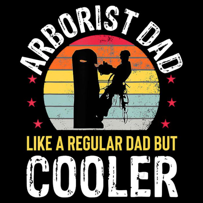 Arborist Dad Tree Climber Funny Arborist Father Cropped Pullover Crew