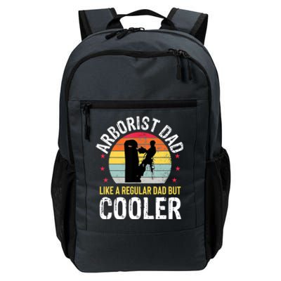 Arborist Dad Tree Climber Funny Arborist Father Daily Commute Backpack