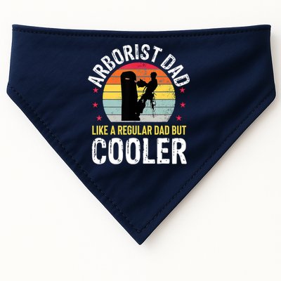 Arborist Dad Tree Climber Funny Arborist Father USA-Made Doggie Bandana