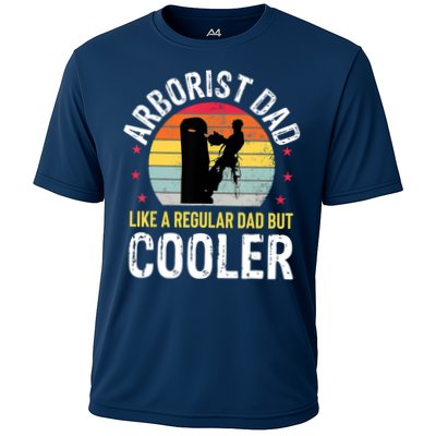 Arborist Dad Tree Climber Funny Arborist Father Performance Shirt
