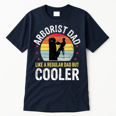 Arborist Dad Tree Climber Funny Arborist Father Tall T-Shirt