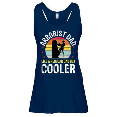 Arborist Dad Tree Climber Funny Arborist Father Ladies Essential Flowy Tank