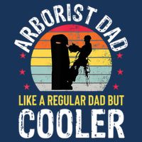 Arborist Dad Tree Climber Funny Arborist Father Flatbill Hat