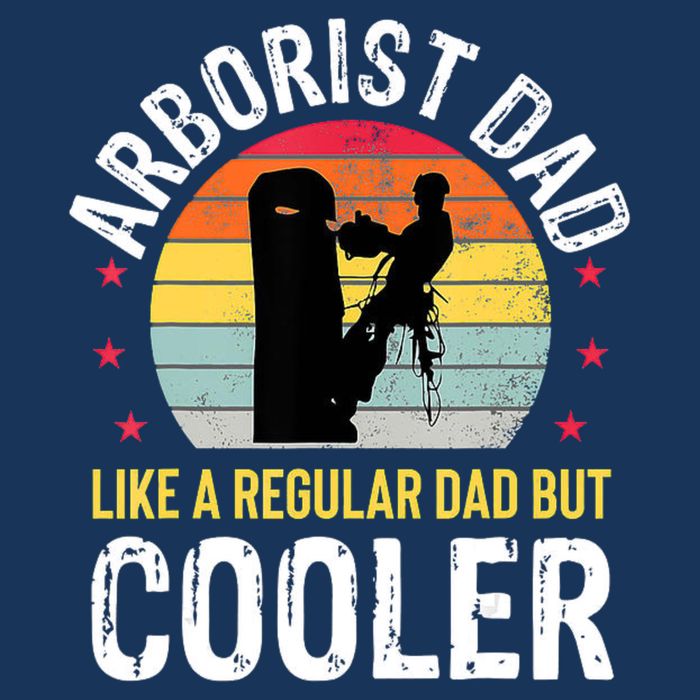Arborist Dad Tree Climber Funny Arborist Father Flatbill Hat